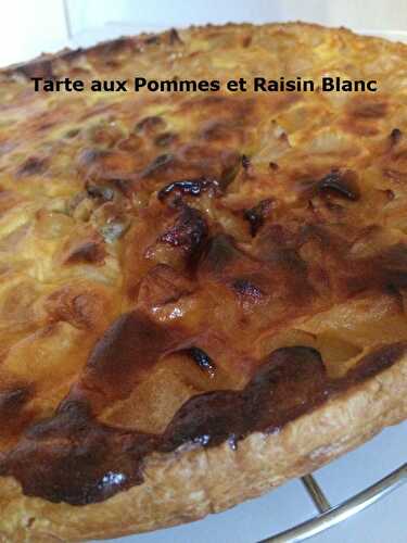 Tarte aux Pommes et Raisin Blanc pour un Défi