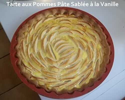 Tarte aux Pommes Pâte Sablée à la Vanille