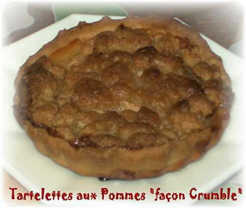 Tartelettes aux Pommes "façon Crumble"