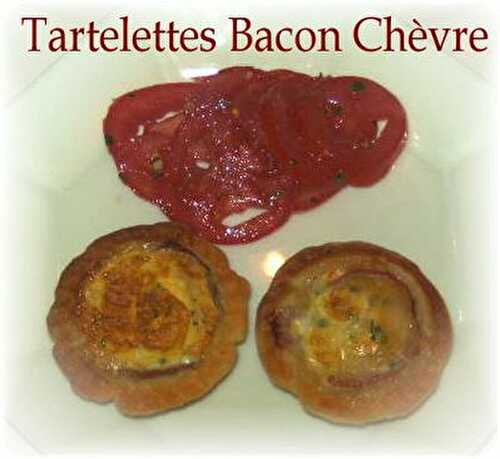 Tartelettes Bacon Chèvre