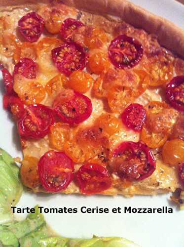 TarteTomates Cerise et Mozzarella
