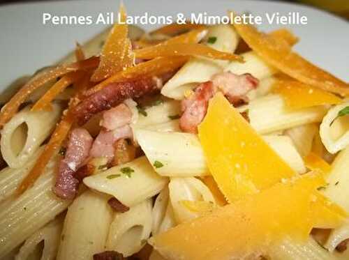 Tour à Thème #2 : Pennes Ail Lardons et Mimolette Vieille