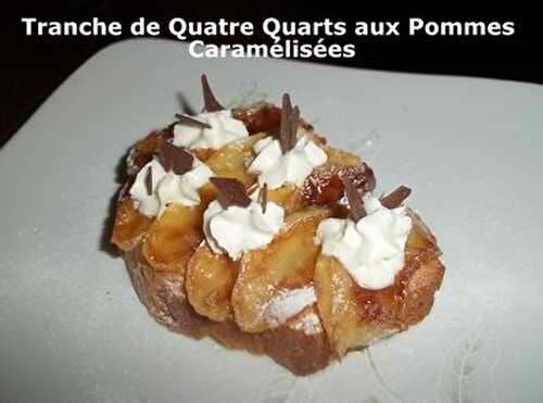 Tranche de Quatre-Quarts aux Pommes Caramélisées