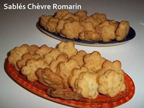 Un Tour en Cuisine #26 - Sablés Chèvre Romarin (sans oeuf)