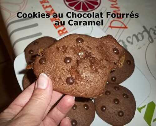 Un Tour en Cuisine #348 - Cookies au Chocolat Fourrés au Caramel