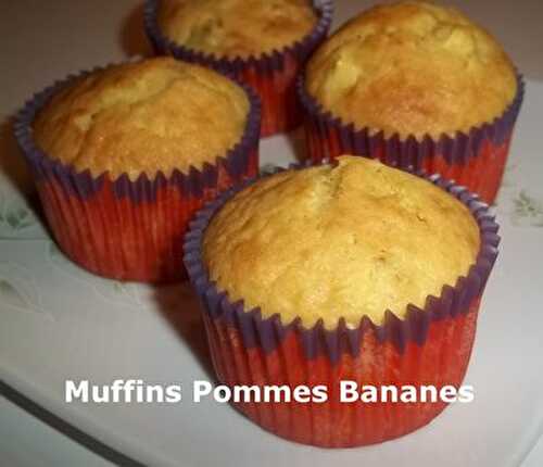 Un Tour en Cuisine #353 - Muffins Pommes Bananes