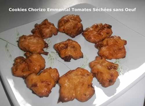 Un Tour en Cuisine #366 - Cookies Chorizo Emmental Tomates Séchées sans Oeuf