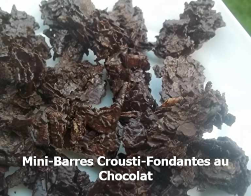 Un Tour en Cuisine #419 - Mini-Barres Crousti-Fondantes au Chocolat