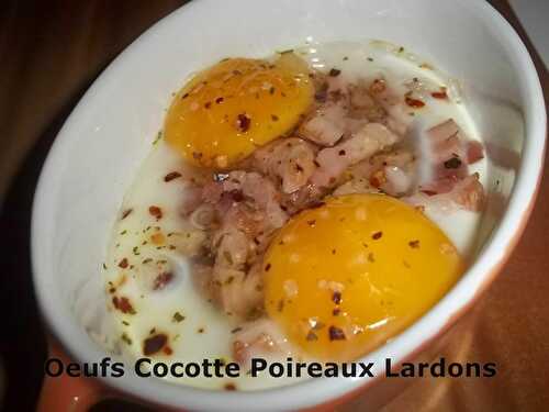 Un Tour en Cuisine Rapide #167 - Oeufs Cocotte Poireaux Lardons