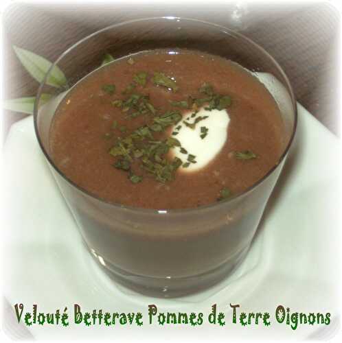 Velouté Betterave Pommes de Terre Oignons