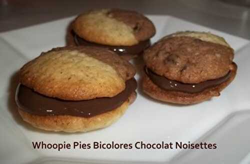 Whoopie Pies Day #13 - Whoopie Pies Bicolores Chocolat Noisettes
