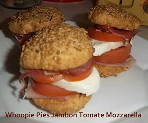Whoopie Pies Day #14 - Whoopie Pies Jambon Tomate Mozzarella