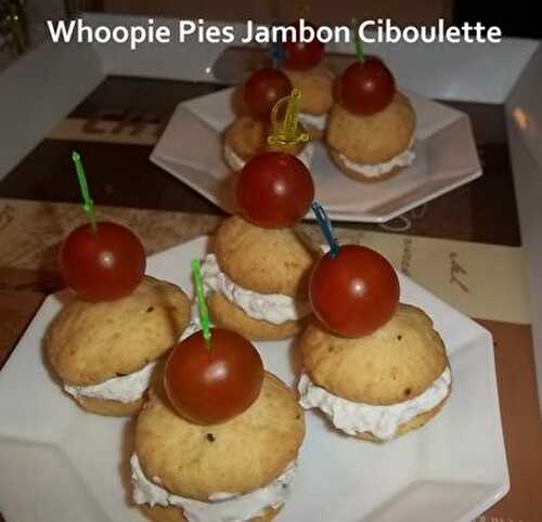 Whoopie Pies Day #15 - Whoopie Pies Jambon Ciboulette