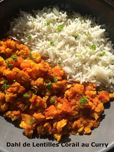 Dahl de Lentilles Corail au Curry