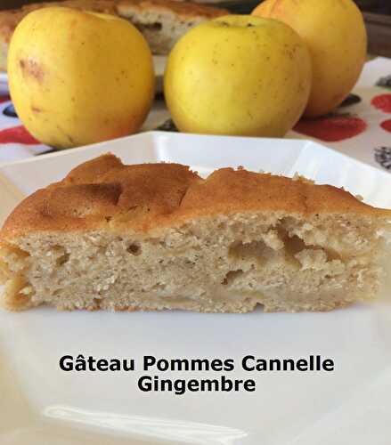 Gâteau Pommes Cannelle Gingembre - Mes Petites Recettes Préférées