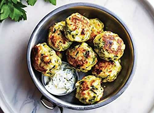 Boulettes de courgette croustillantes à l'Air fryer
