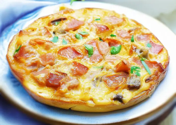 Omelette aux Lardons Savoureuse à l’Air Fryer