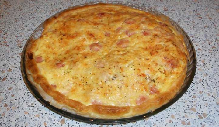 Quiche aux saucisses de Strasbourg