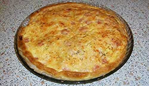 Quiche aux saucisses de Strasbourg