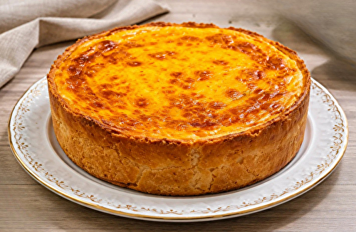 Flan du boulanger traditionnel, haut et ultra crémeux