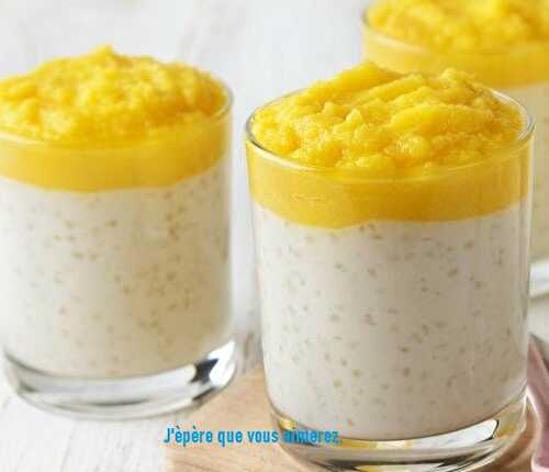 Perles du Japon au lait de coco et mangue