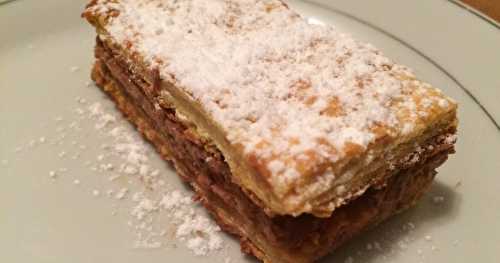 Feuilleté à la Crème au Chocolat  Façon Mille Feuilles