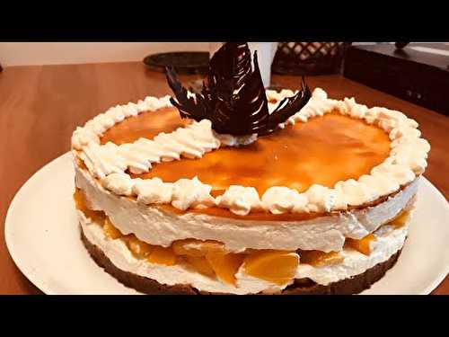 Gâteau d'Anniversaire Tiramisu - Pêche abricot 