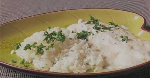 Recette Filets de Colin à la crème