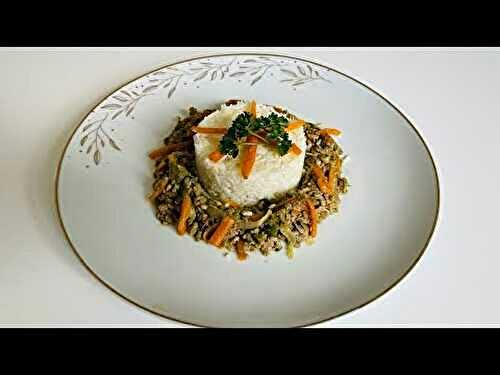  Riz basmati Viande Hachée  Légumes