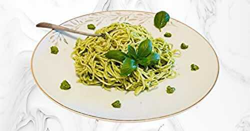 Spaghettis Au Pesto Maison 