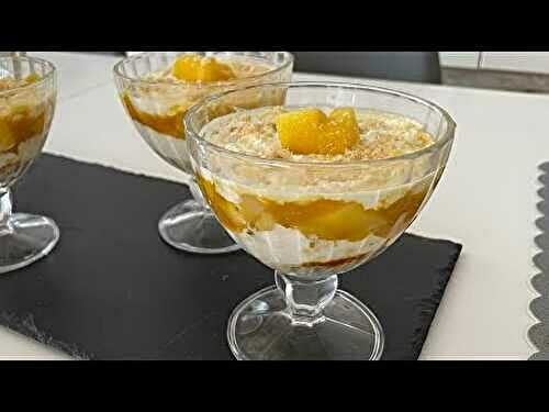 Tiramisu Mangue Express en Verrines – Ultra Crémeux, Sans Œufs 