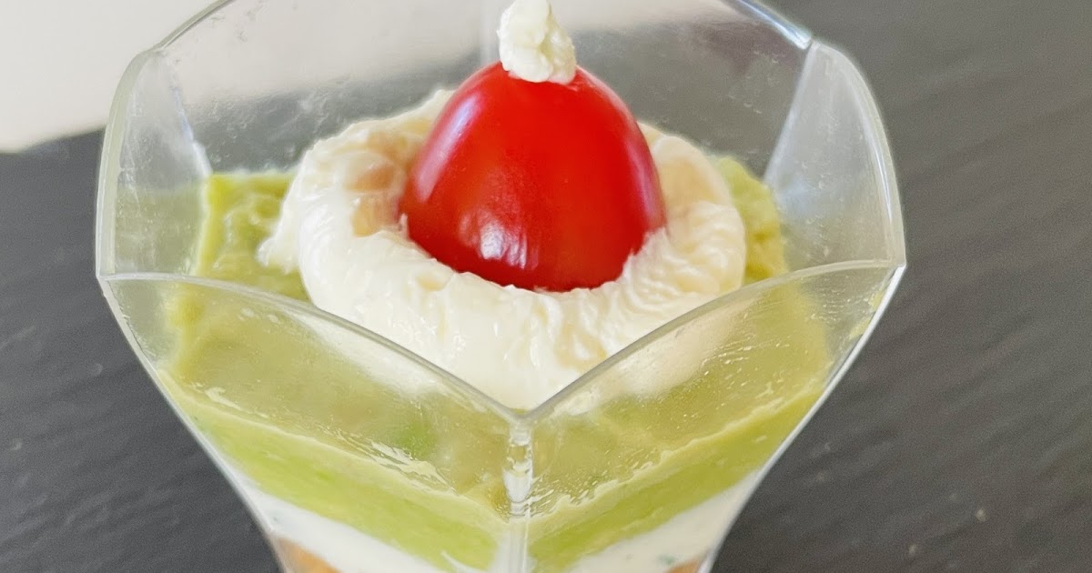 Verrines Avocat fromage - Apéritif Festif