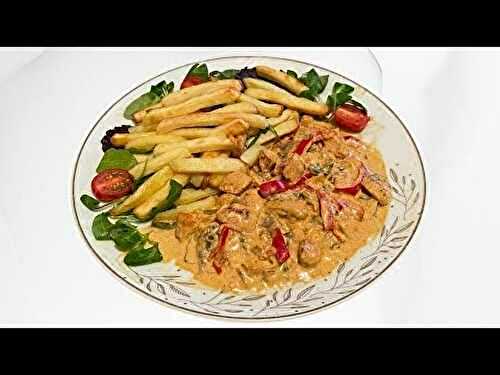 Recette Poulet aux Poivrons et à la Crème : Facile et Rapide