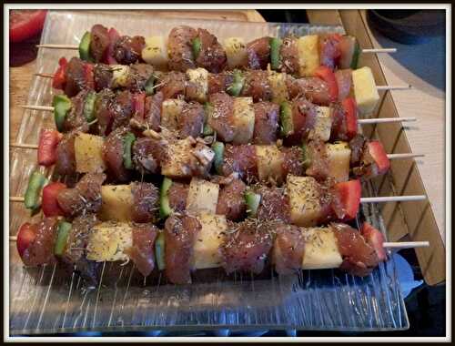 Brochettes de dinde aux épices