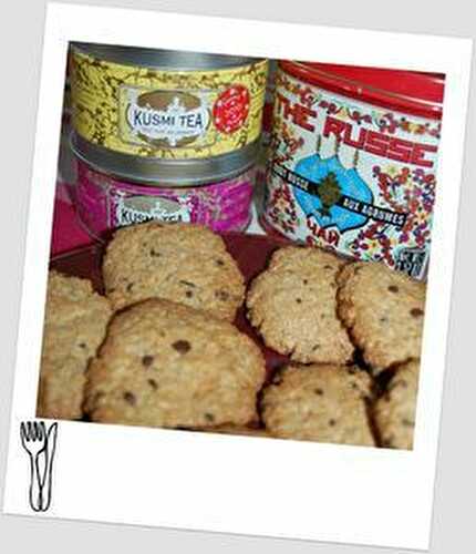 Cookies aux pépites de chocolat et flocons d'avoine - Mes tentations gourmandes