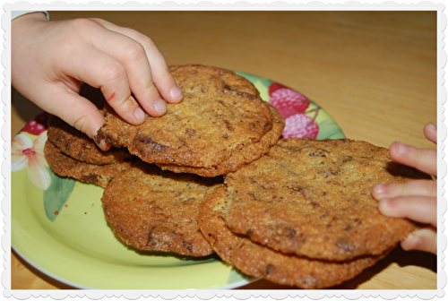 Les fameux cookies croustillants aux 2 chocolats de Julie Andrieu