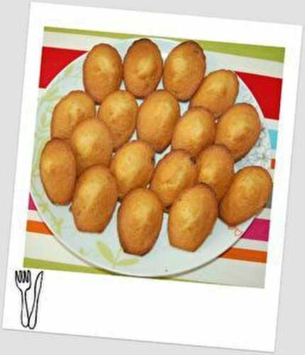 Madeleines - Mes tentations gourmandes