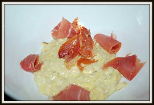 Saint Valentin // Partie 1 // Risotto d'artichauts, parmesan et jambon de parme