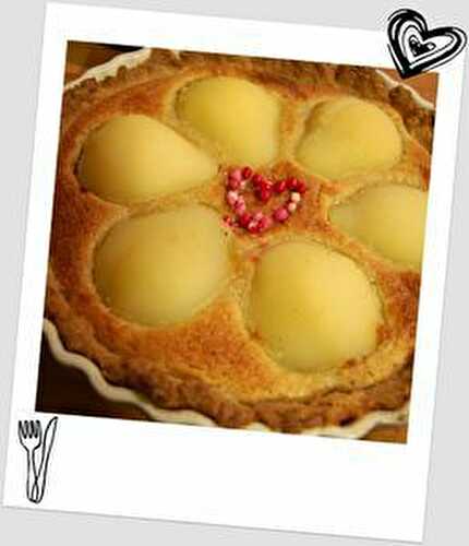 Tarte aux poires et aux amandes