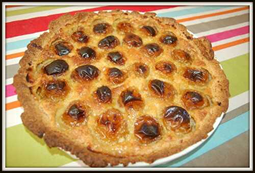 Tarte aux prunes et amandes