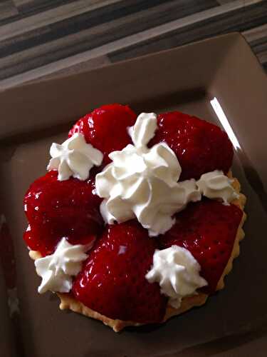 Tartelettes gourmandes aux fraises et sa chantilly au mascarpone