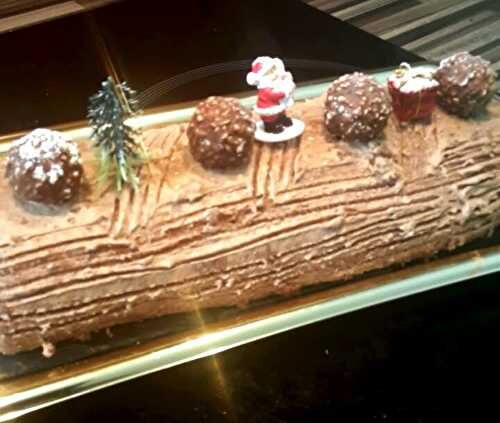 Bûche de Noël 4: ferrero rôcher et nutella