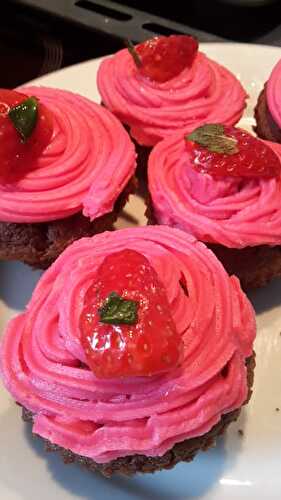 Cupcake choco - fraise