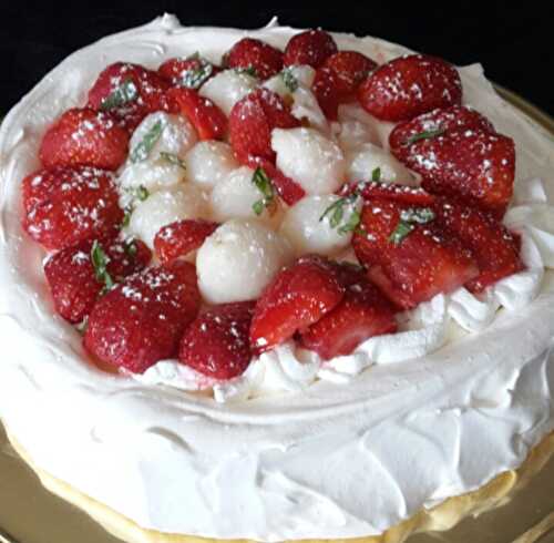 PAVLOVA FRAISE LITCHI MENTHE