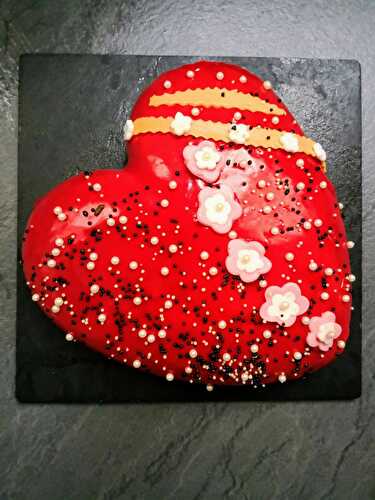 Entremet passion fraise vanille