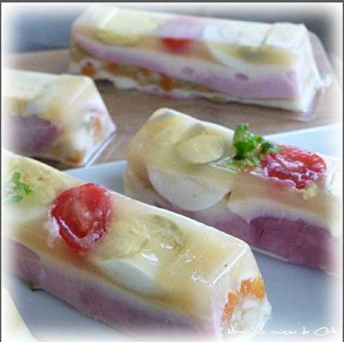 Aspics Jambon- Macédoine gelée Madère - Mayonnaise