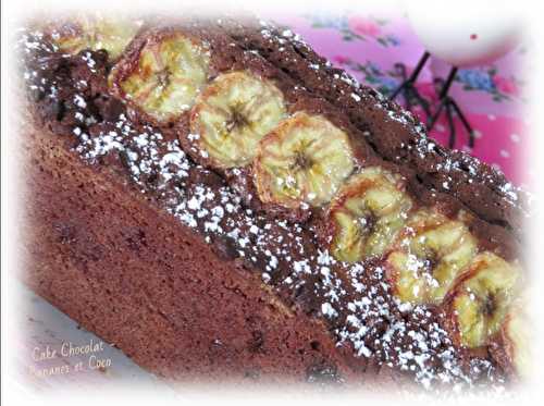 Cake chocolat bananes ( sans blancs d'œufs )