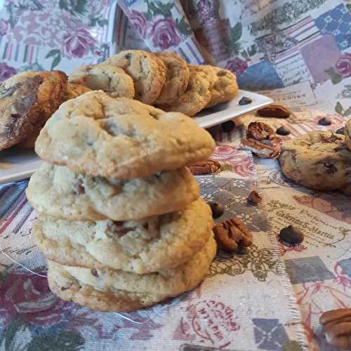  " MIAM " Cookies moelleux aux noix de Pécan et à la pâte à tartiner -  "MIAM" La cuisine de Cath 