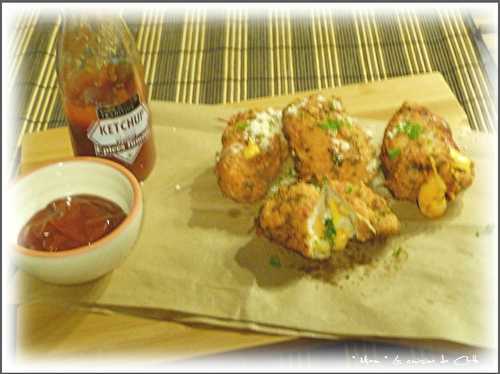 Croquettes de Dinde panées et farcis aux Fromages