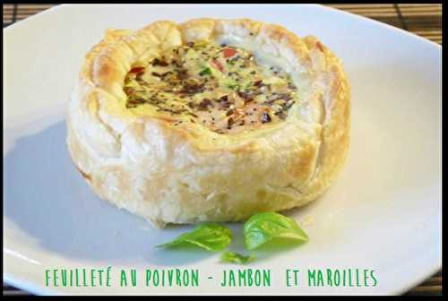 Feuilletée au poivron-Jambon et Maroilles